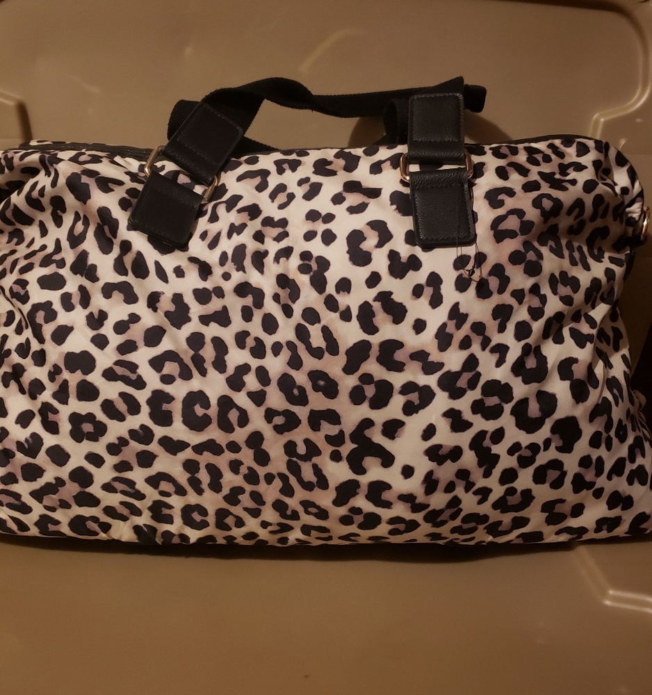 Chicos Leopard print travel bag